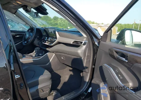 2025 Toyota Highlander Hybrid Platinum из США, поврежденный, VIN 5TDEBRCH4SS663173